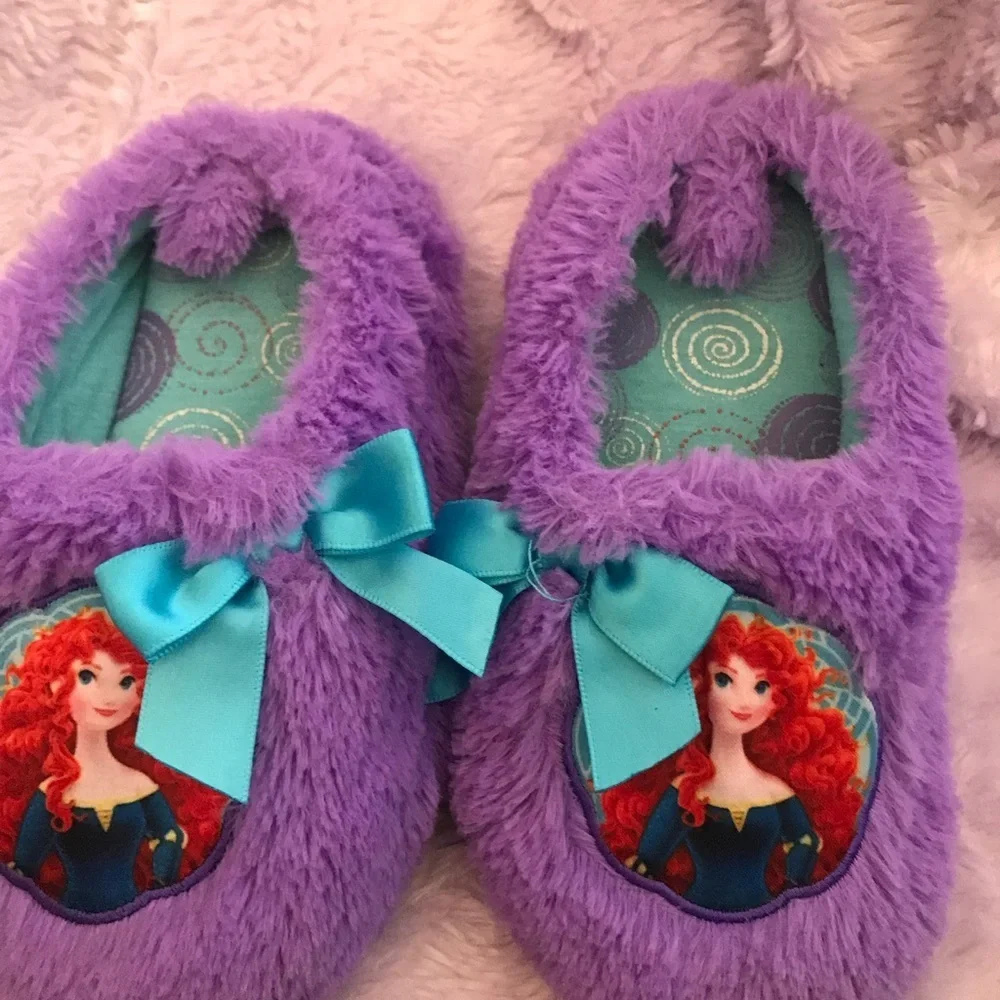 Disney purple plush house slipper shoes